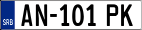 Trailer License Plate